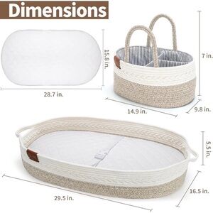 Swiftsleep Changing Pad with Matching Basket